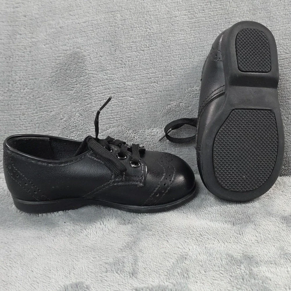 Vintage Small Steps Black‎ Oxford Toddler Size 4 Made In The USA